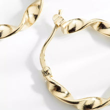 Small twisted hoop earrings -  Esmeralda Collection by Louise Damas
