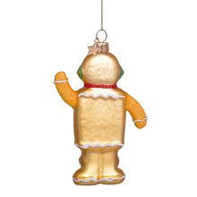 Christmas Gingerbread Robot Boy Ornament
