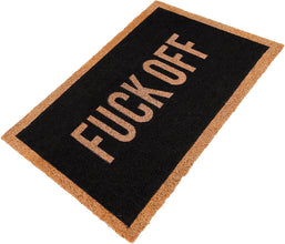 Charming Doormat with F..k Off Print