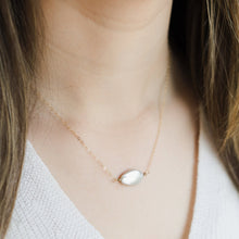 Gold Filled Baroque Pearl InLine Pendant by MoMuse