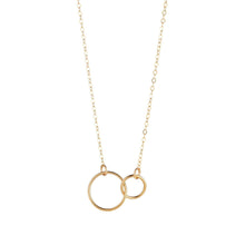 Gold Filled Double Circle Pendant by MoMuse